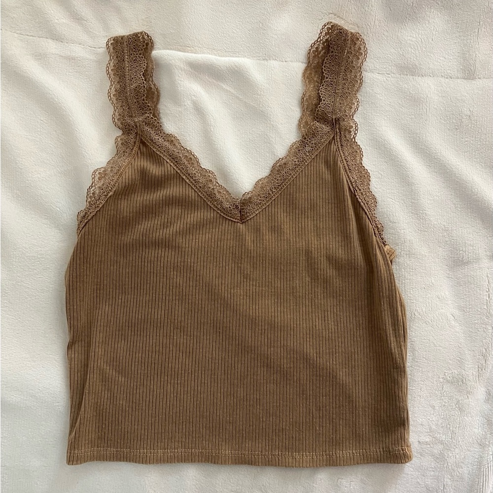 American Eagle Cropped Lace Cami